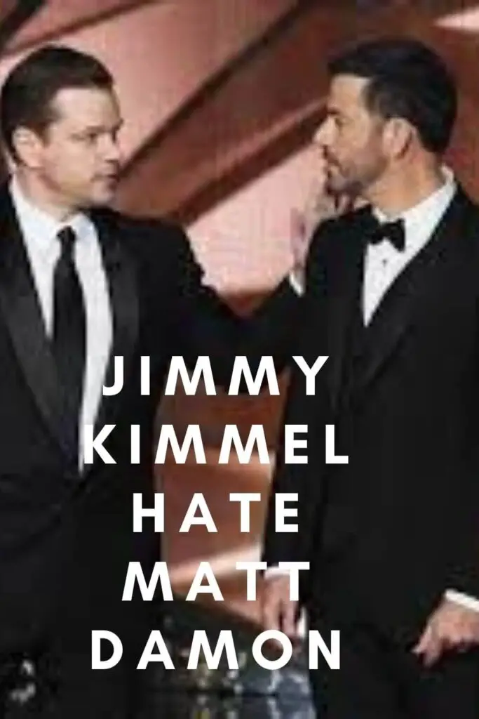 Why Does Jimmy Kimmel Hate Matt Damon?