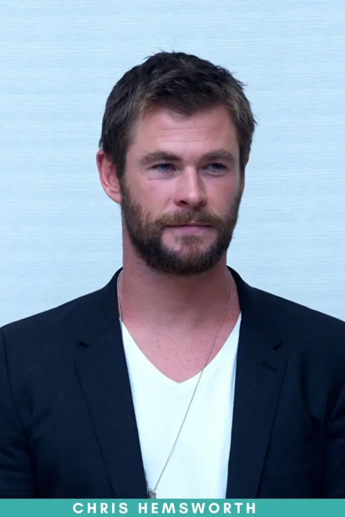 does chris hemsworth have two different colored eyes