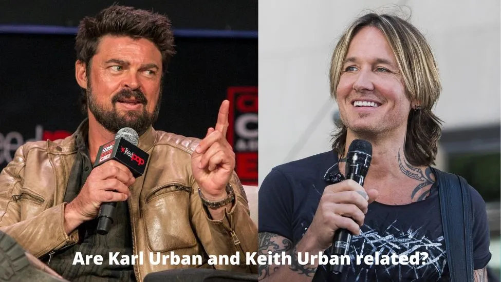 Are Karl Urban and Keith Urban related?