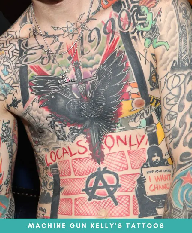 Machine Gun Kelly Has Over 80 Tattoos